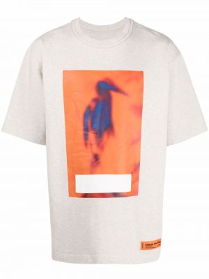 Camiseta jaspeada Heron Preston gris