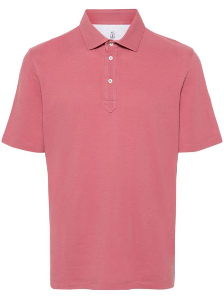 Poloshirt aus baumwoll Brunello Cucinelli pink