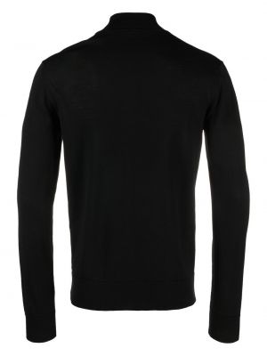 Sweter wełniany Roberto Cavalli czarny