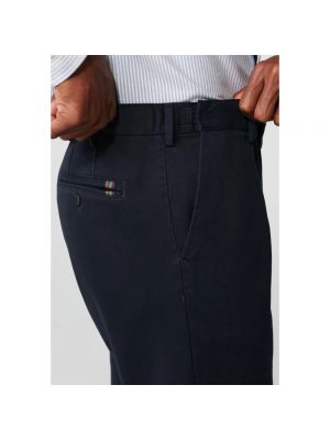 Pantalones chinos de algodón Meyer azul