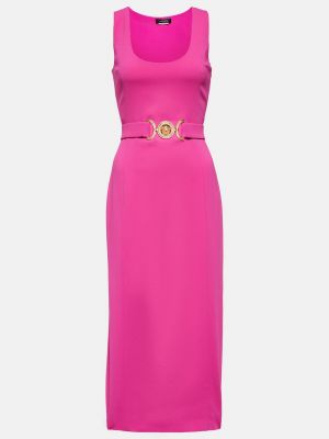 Платье миди Versace розовое