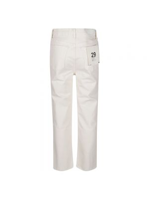 Pantalones rectos Re/done blanco
