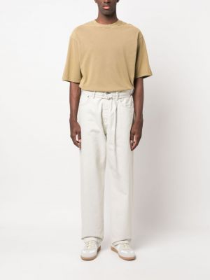 Jeansy relaxed fit Acne Studios białe