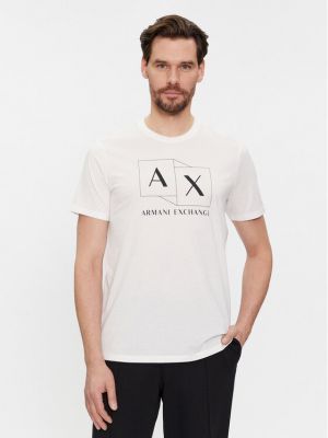 Marškinėliai Armani Exchange balta