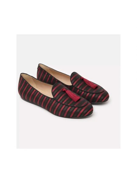 Loafers de seda Charles Philip Shanghai rojo
