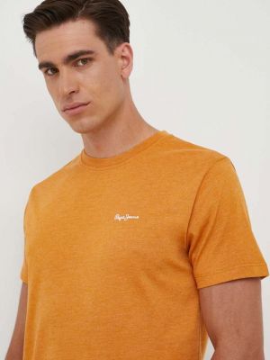 Тениска с дълъг ръкав Pepe Jeans оранжево