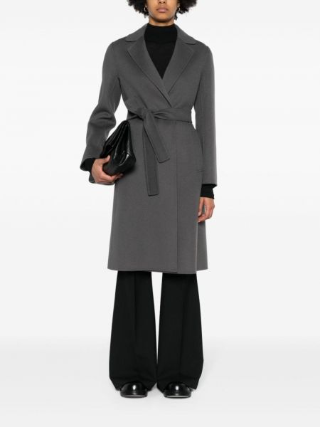Vlněný kabát 's Max Mara šedý