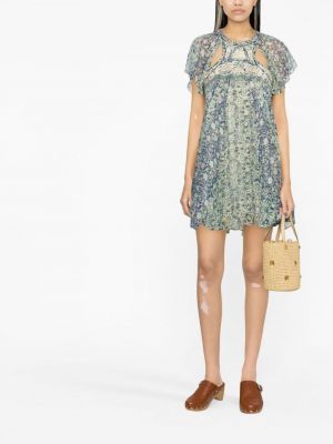 Mustriline lilleline kleit Isabel Marant