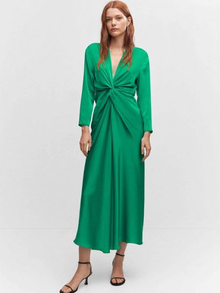 Вечернее платье Mango Зеленое