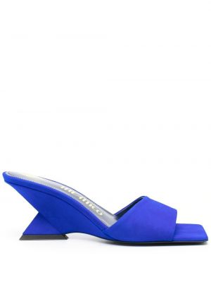 Wildleder pantolette The Attico blau