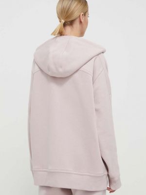 Mikina s kapucí Adidas By Stella Mccartney růžová