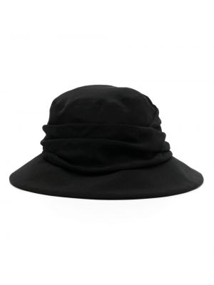 Drapovaný čiapka Y's čierna