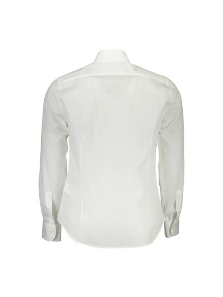 Camisa de algodón manga larga La Martina blanco