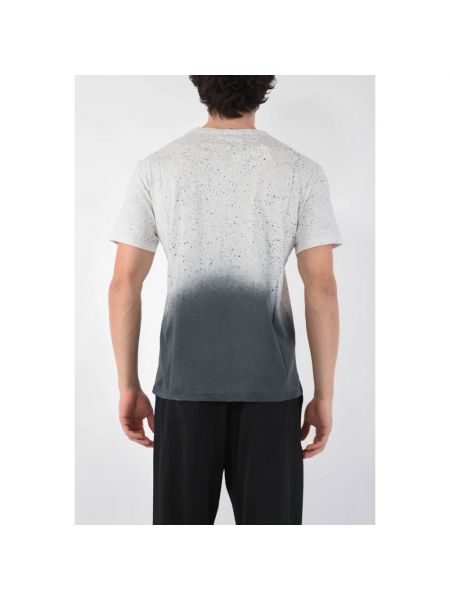 Camiseta de algodón con efecto degradado Mauro Grifoni negro