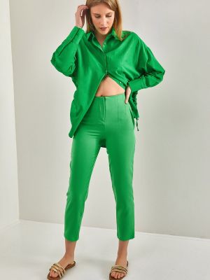 Spodnie Bianco Lucci zielone
