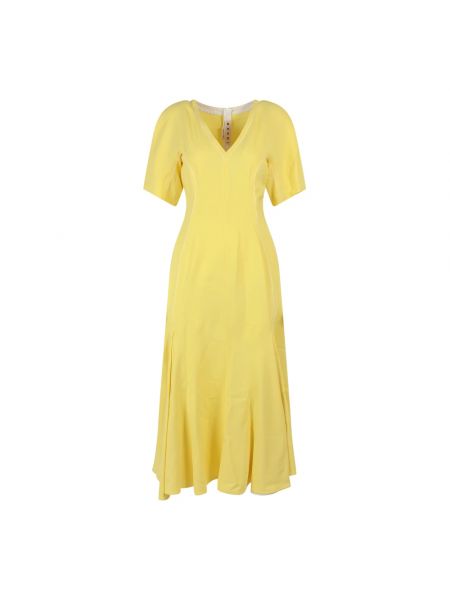 Żółta sukienka długa Marni