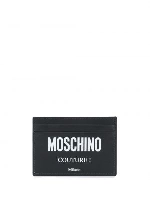 Peňaženka s potlačou Moschino čierna