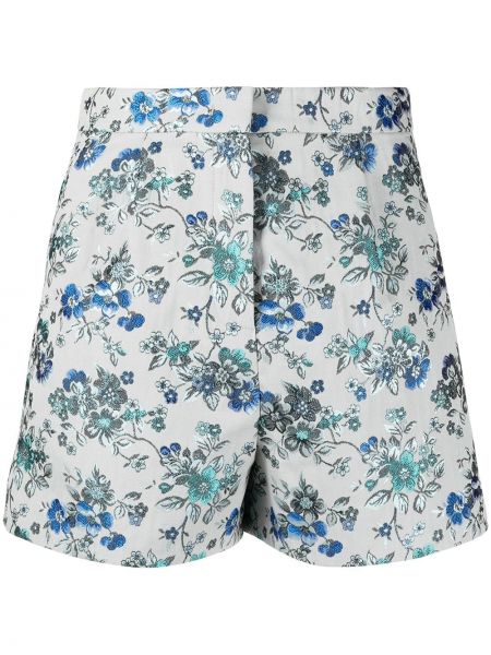 Pantalones cortos con bordado de flores Pinko azul