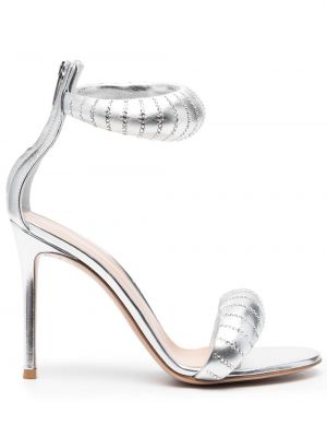 Sandale de cristal Gianvito Rossi argintiu