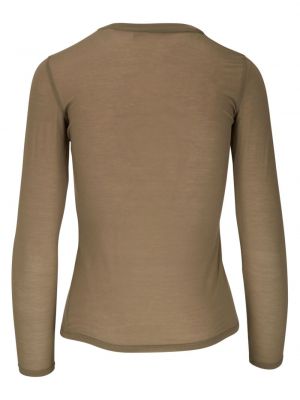 Lyocell marškinėliai Vince ruda