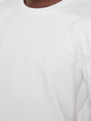 Βαμβακερή μπλούζα Berluti λευκό