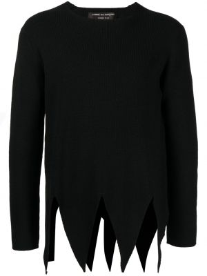 Асиметричен пуловер Comme Des Garçons Homme Plus черно