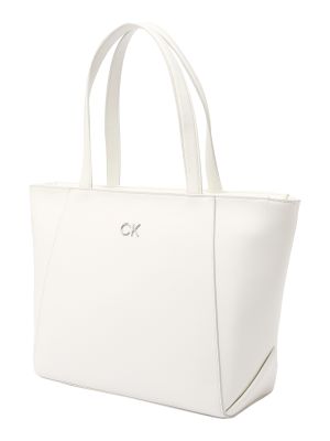 Nakupovalna torba Calvin Klein bela
