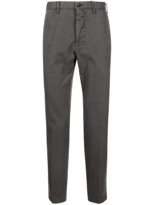Bavlněné rovné kalhoty Incotex šedé