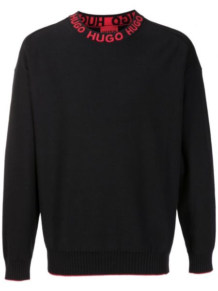 Памучен пуловер Hugo