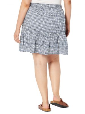 Клетчатая юбка мини с вышивкой Madewell