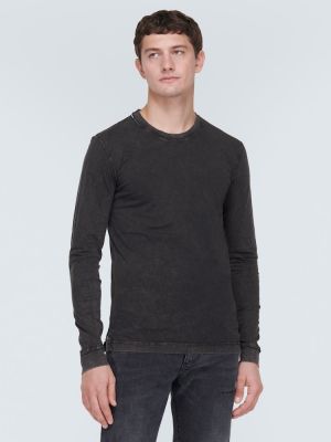 Bavlněné tričko jersey Dolce&gabbana černé
