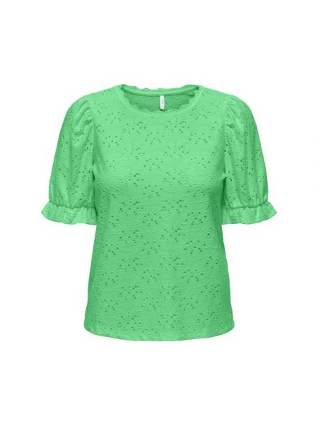 T-shirt mit ballonärmeln Only grün