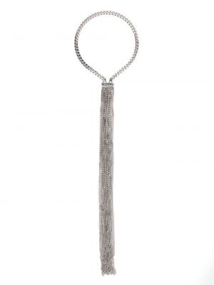 Drapírozott nyaklánc Mm6 Maison Margiela ezüstszínű