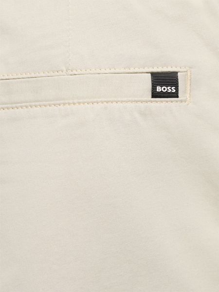 Pantalones de algodón Boss blanco