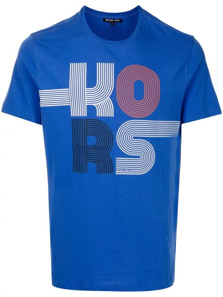 Camiseta con estampado Michael Kors azul