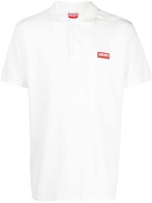 Medvilninis polo marškinėliai Kenzo balta
