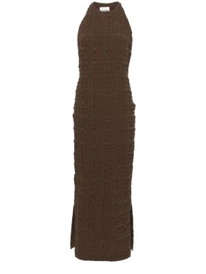 Midi haljina Nanushka smeđa