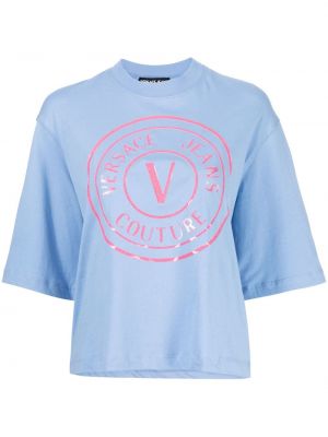 Kokvilnas t-krekls Versace Jeans Couture