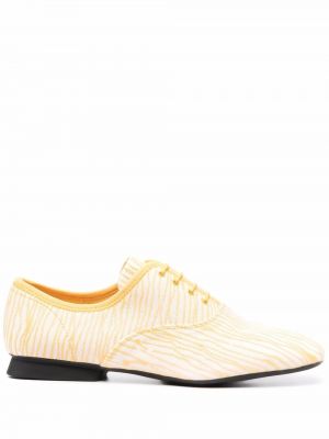 Zapatos oxford con cordones Camper amarillo