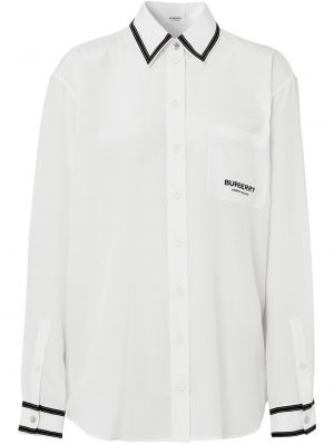 Camisa con estampado Burberry blanco