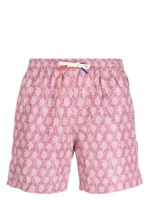 Kratke hlače s cvetličnim vzorcem s potiskom Altea vijolična