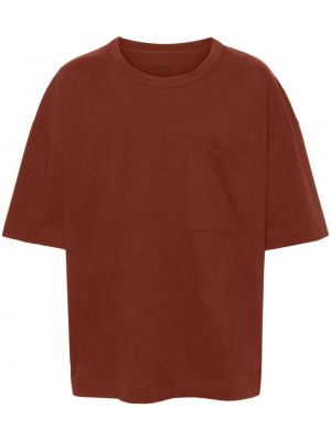 Medvilninis marškinėliai Lemaire ruda