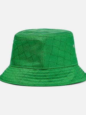 Jacquard müts Bottega Veneta roheline