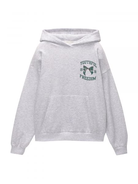 Meleret sweatshirt Pull&bear grå