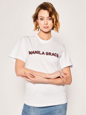 Priliehavé tričko Manila Grace biela