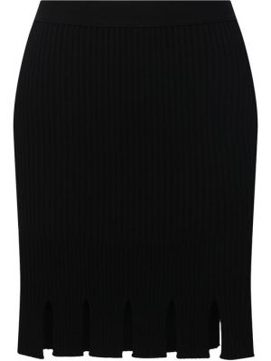 Юбка из вискозы Bottega Veneta черная