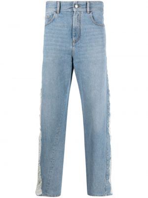Straight leg jeans a vita alta Gcds blu