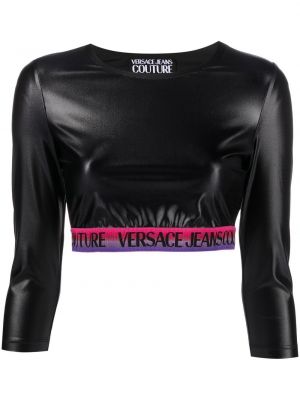 Топ Versace Jeans Couture черно