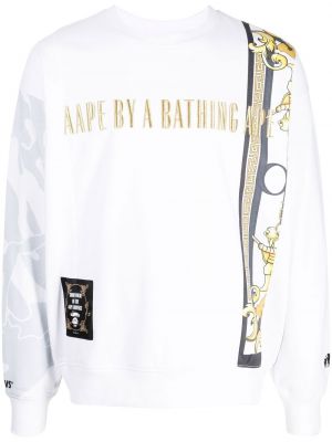 Brodert sweatshirt Aape By *a Bathing Ape® hvit