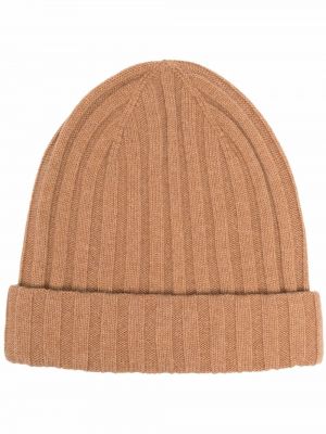 Кашемировая шапка бини Eleventy, коричневая